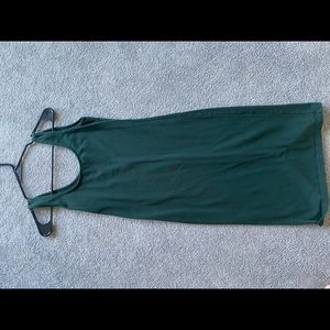 Green bodycon midi dress